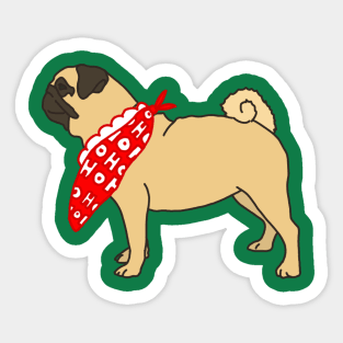 Pug Life for the Holidays Sticker